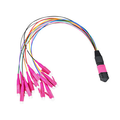 0.9mm Mtp Mpo van de de Kabelventilator van het Vezelflard het Koord van het de Vezelflard van Mpo uit
