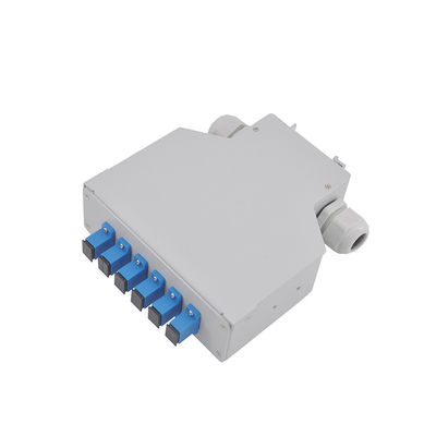 Duplexdin het Spoor Einddoos Ftth 45,3 van aluminiumsc de Kern van Mm 6