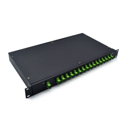 1u het rek zet Plc Splitsersftth Plc Vlaklightwave Kringsmm. op