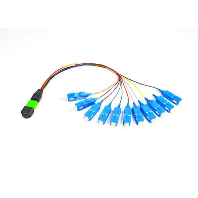 0.9mm Mtp Mpo van de de Kabelventilator van het Vezelflard het Koord van het de Vezelflard van Mpo uit