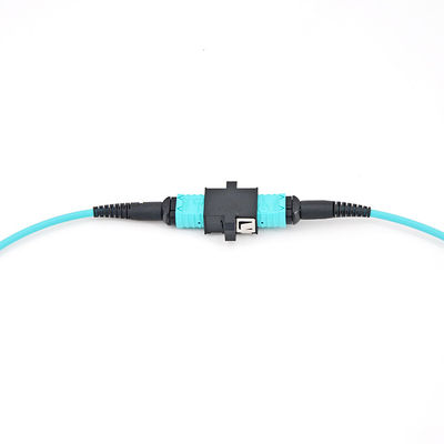 Aqua W Mtp aan Lc-Adapter OM3 het Opzetten de Optische Adapter van de Flensvezel